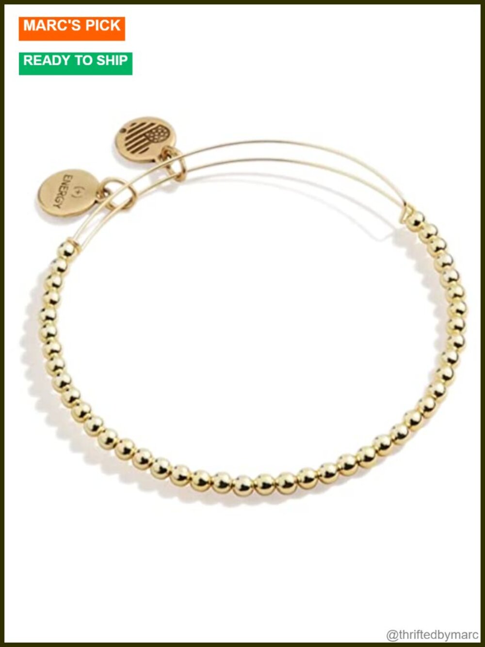 Dot Beaded Expandable Bangle Bracelet Nickel Free Adjustable 2 to 3.5 Inch